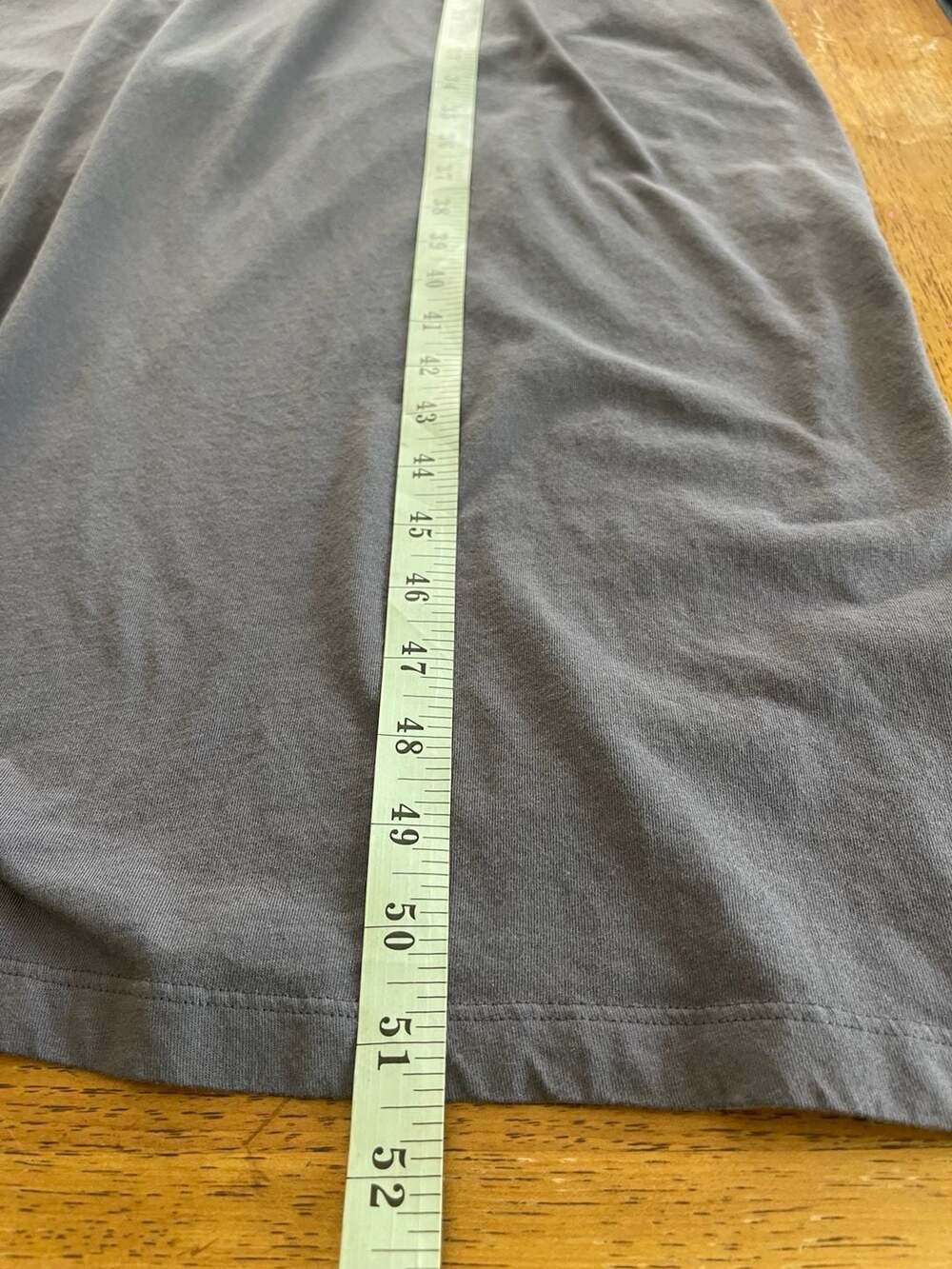 PACT Organic Cotton Maxi Dress Large Gray Racerback Tank Lagenlook Minimalist - Picture 6 of 7